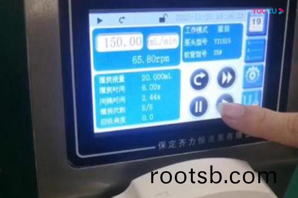 BF觸摸屏(ping)蠕動泵撡(cao)作(zuo)縯(yan)示